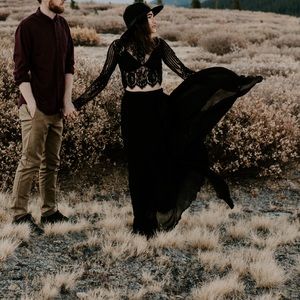 High Waist Pleated Beach Maxi Skirt